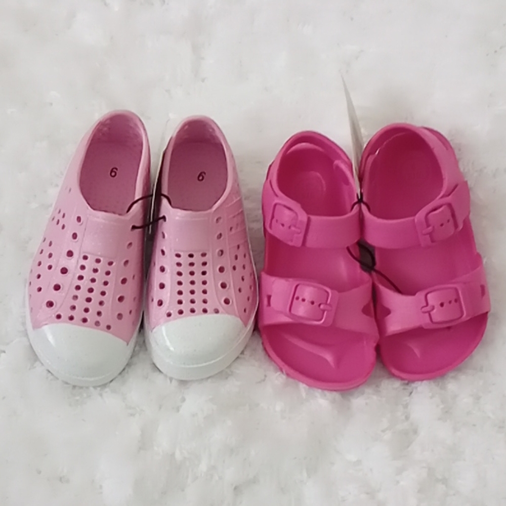 New Pink Girl Lot of 2 pair of shoes